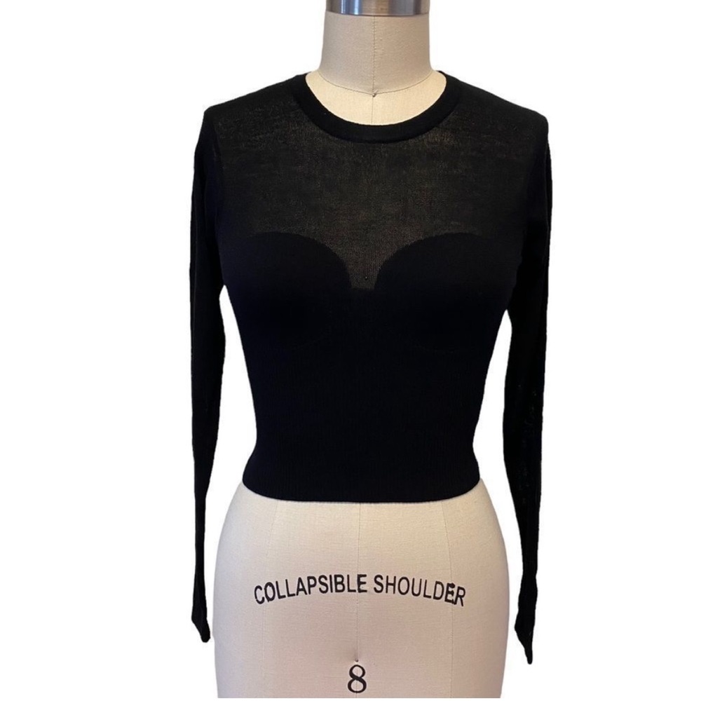 Bardot sheer sweater